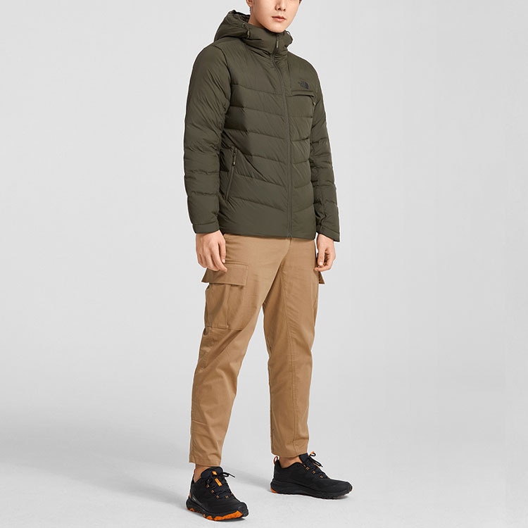 The North Face 550 Hoodie Down Jacket Green — фото 3