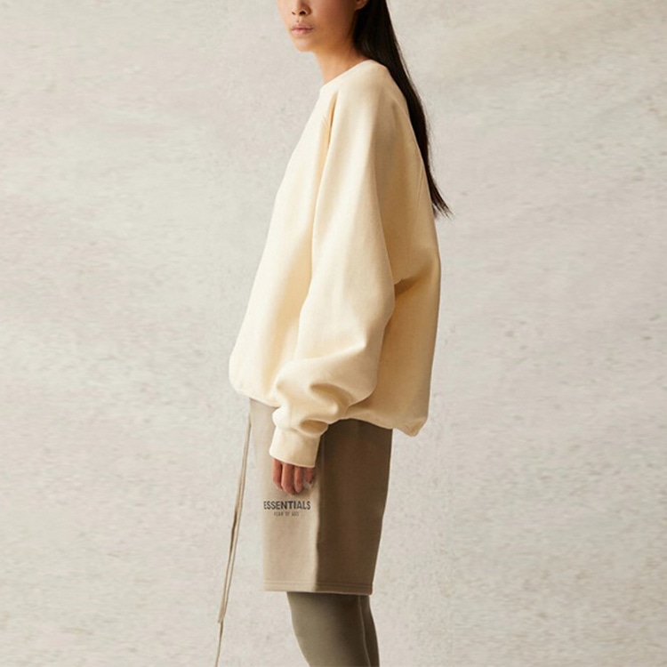 Fear Of God Essentials SS21 Pull-Over Crewneck Buttercream/Cream — фото 4