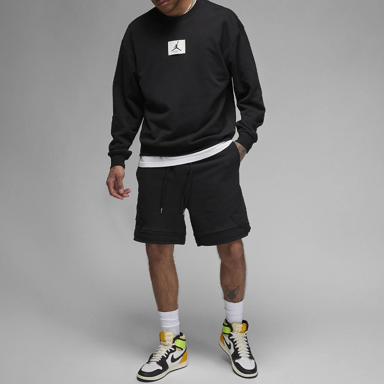 Jordan Logo Crewneck Sweatshirt Black — фото 2