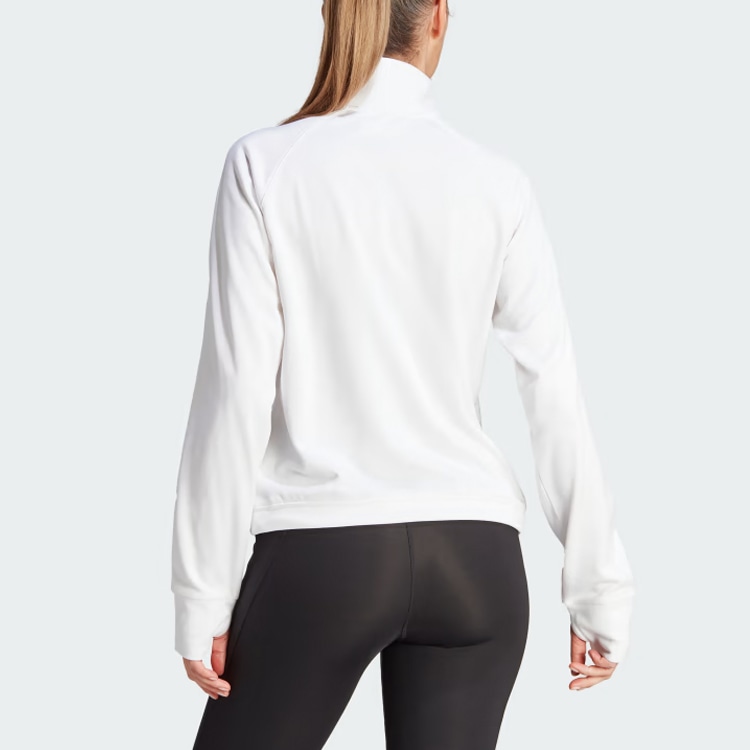 Adidas Aeroready Game Go Quarter-Zip Fleece Top Logo — фото 4