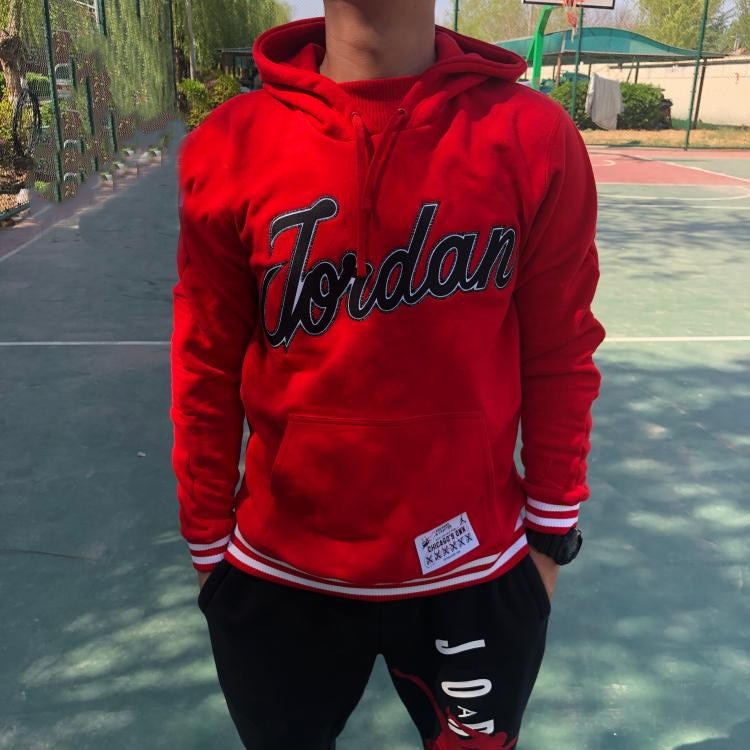 Jordan Logo Hoodie Red — фото 1