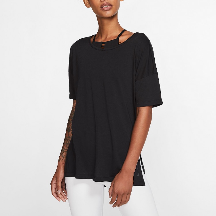Nike Yoga T-Shirt Black — фото 2