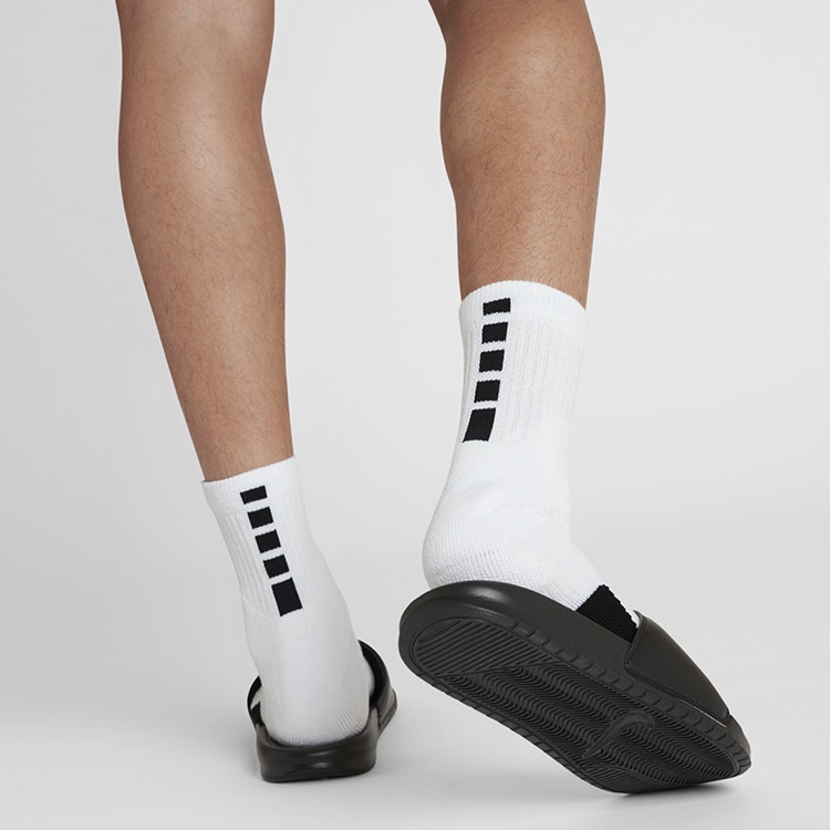 Nike Elite Basketball Crew Socks White — фото 5