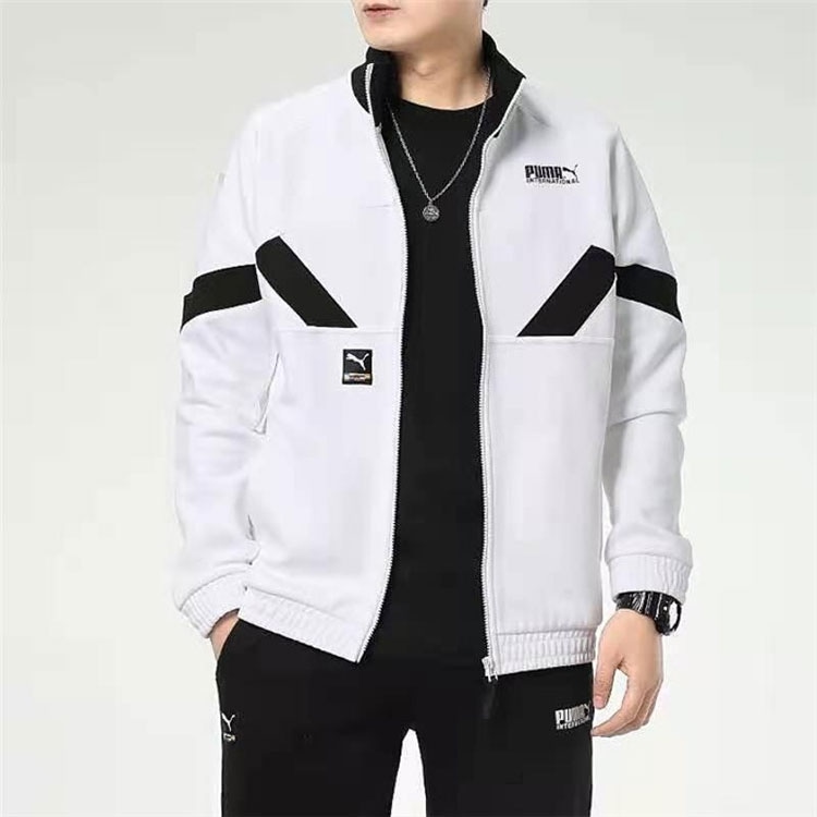 Puma Logo Knit Jacket White — фото 2