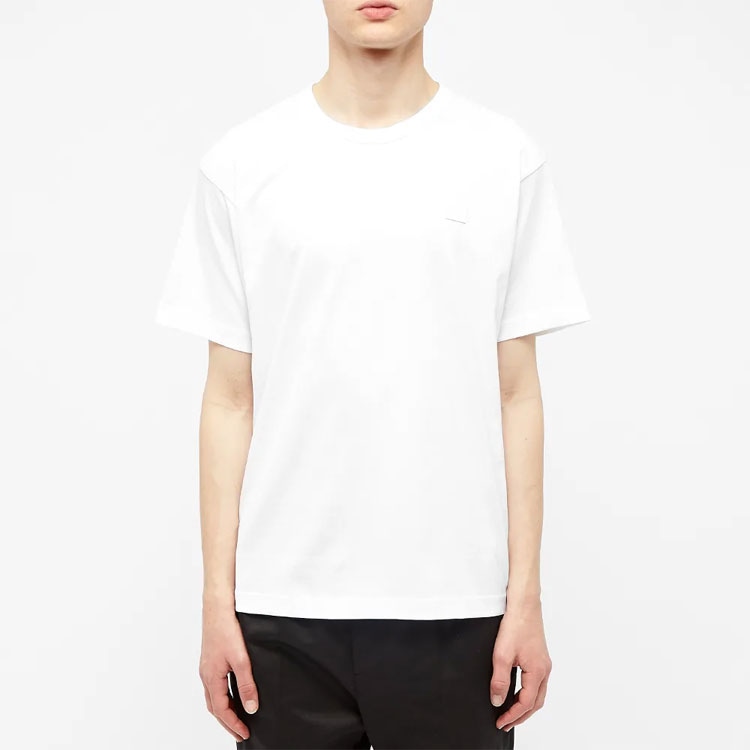 Acne Studios Face Patch T-Shirt White — фото 1