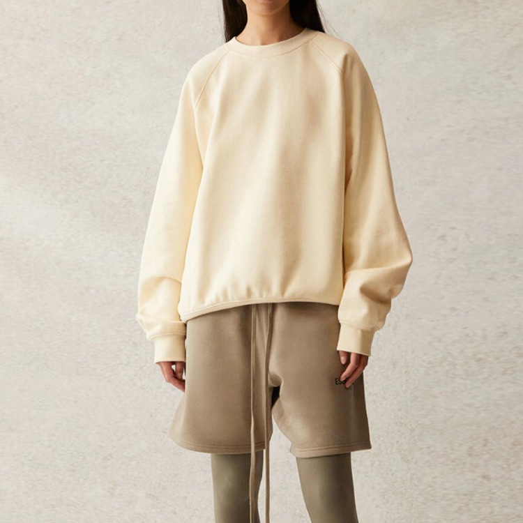 Fear Of God Essentials SS21 Pull-Over Crewneck Buttercream/Cream — фото 3