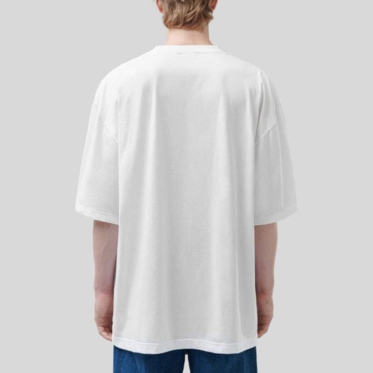 Balenciaga Logo Print T-Shirt White — фото 4