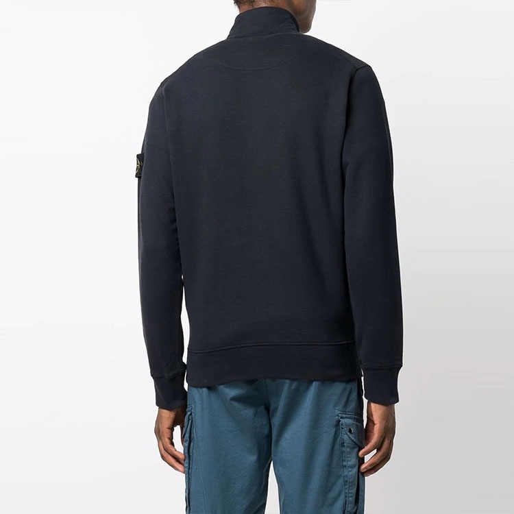 Stone Island Logo Zip Jacket Navy — фото 4