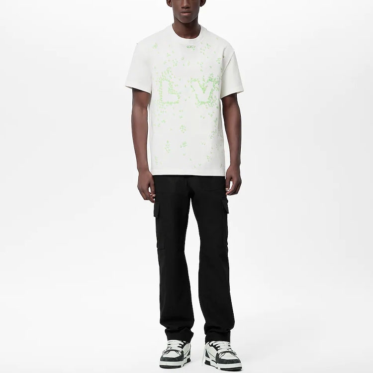 Louis Vuitton SS22 Spread Logo T-Shirt White — фото 4