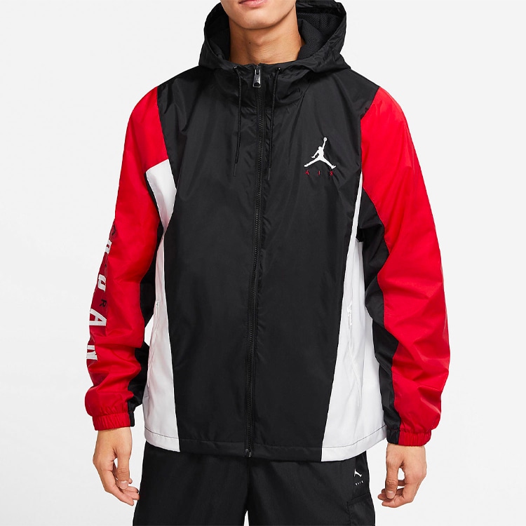 Jordan Logo Windbreaker Jacket Black — фото 5