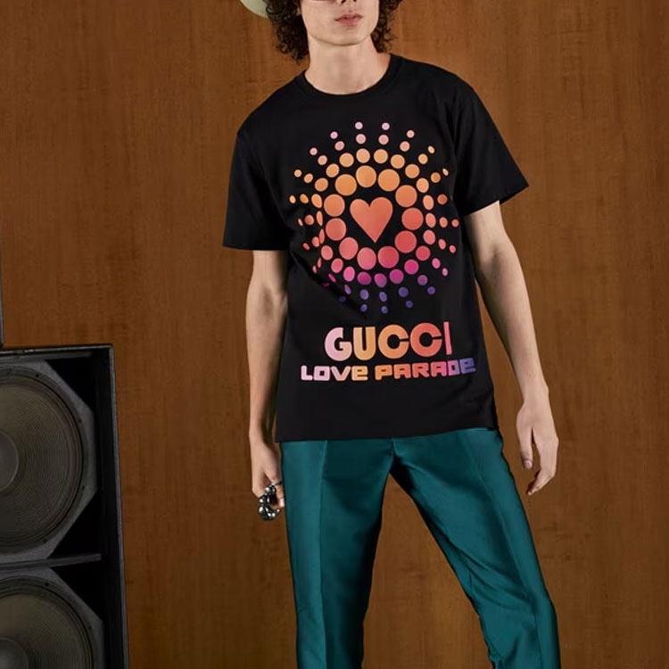 Gucci SS22 Colorblock Logo T-Shirt Black — фото 2