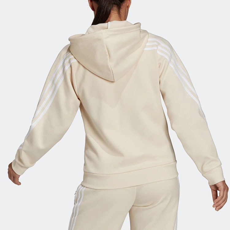 Adidas W Fi 3s Fz Reg Hoodie Beige — фото 3