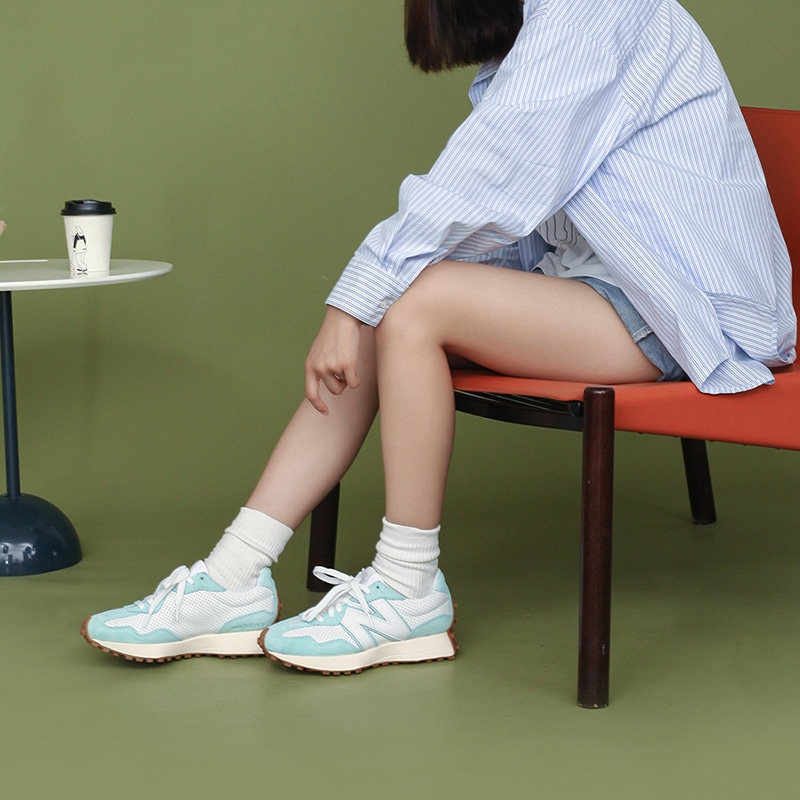 New Balance 327 Light Mint — фото 7