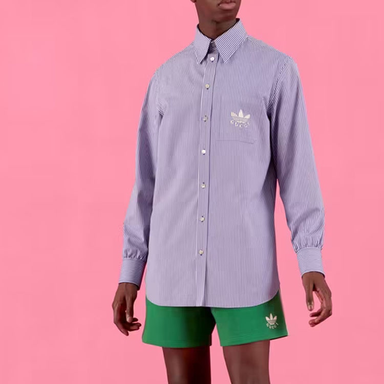 Gucci x adidas Originals SS22 Blue Shirt — фото 1