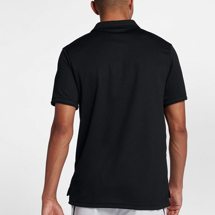 Nike court DRI-FIT Team Polo Black — фото 3