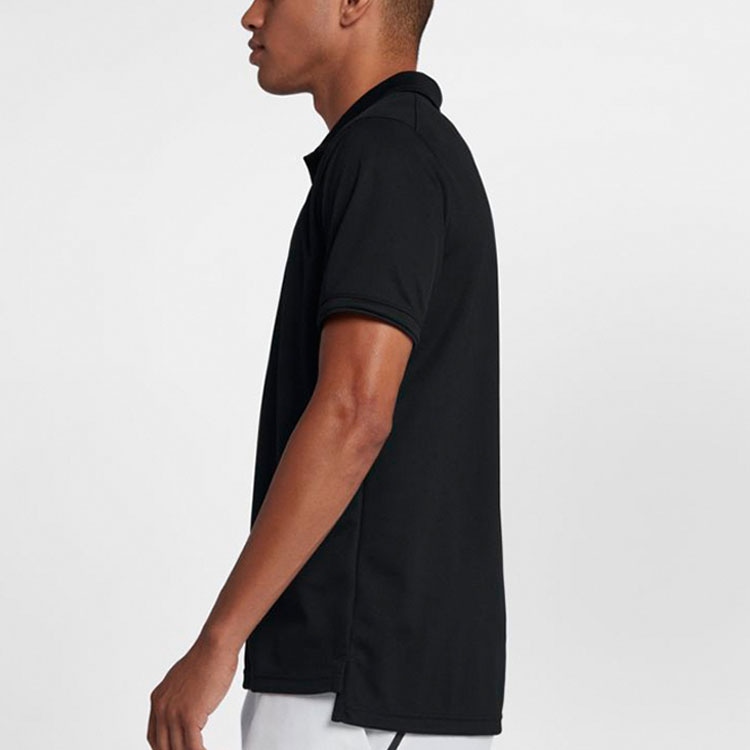 Nike court DRI-FIT Team Polo Black — фото 4
