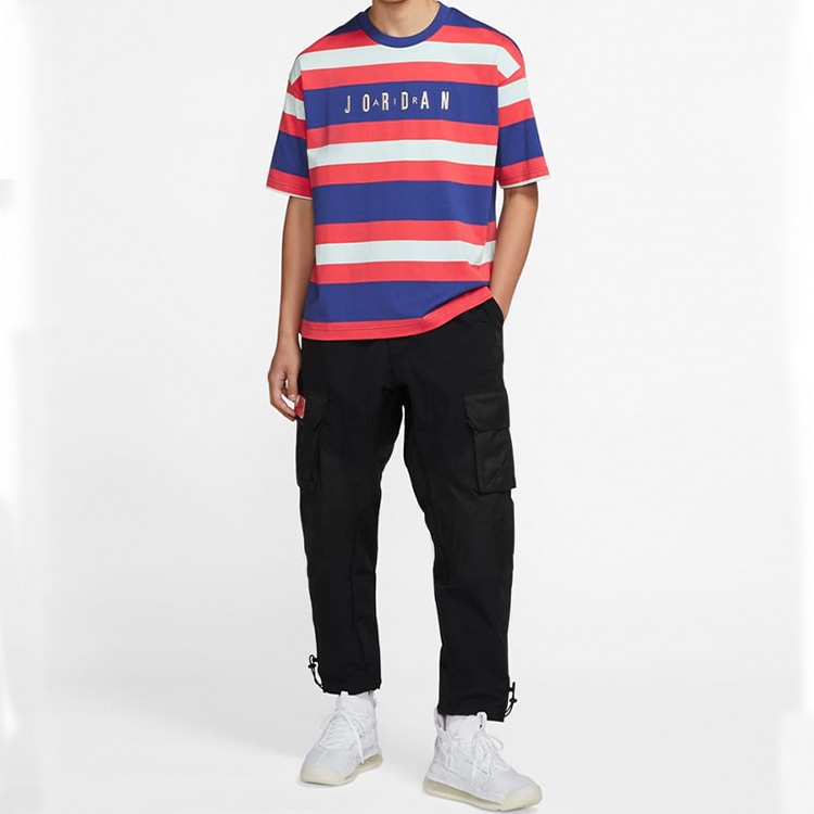 Jordan Sport DNA HBR Multicolor Striped T-Shirt — фото 4