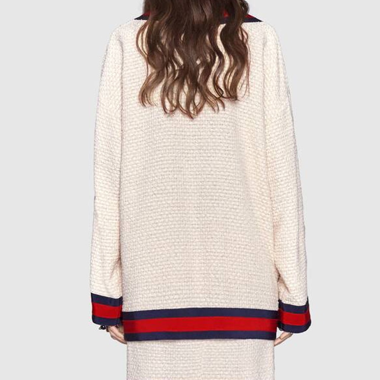 Gucci Tweed Jacket White — фото 4