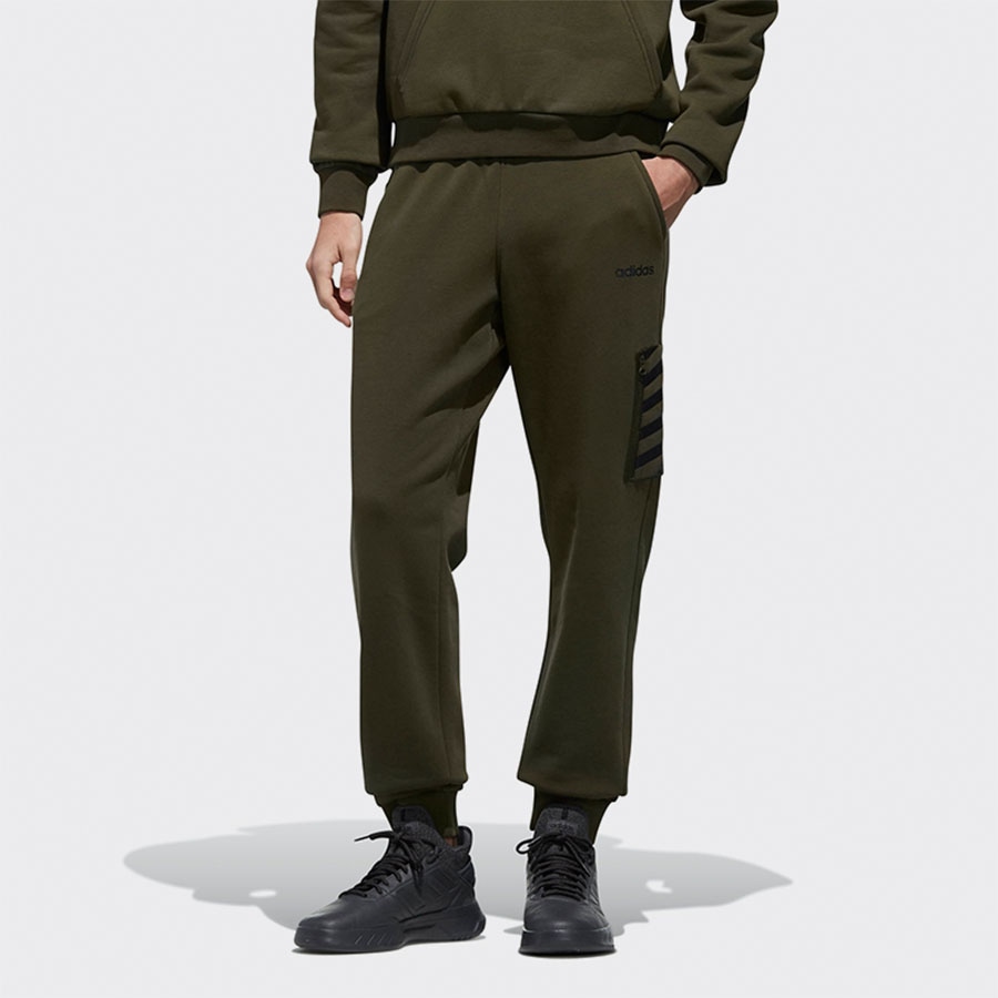 Adidas neo Casual Sweatpants Military Green — фото 3