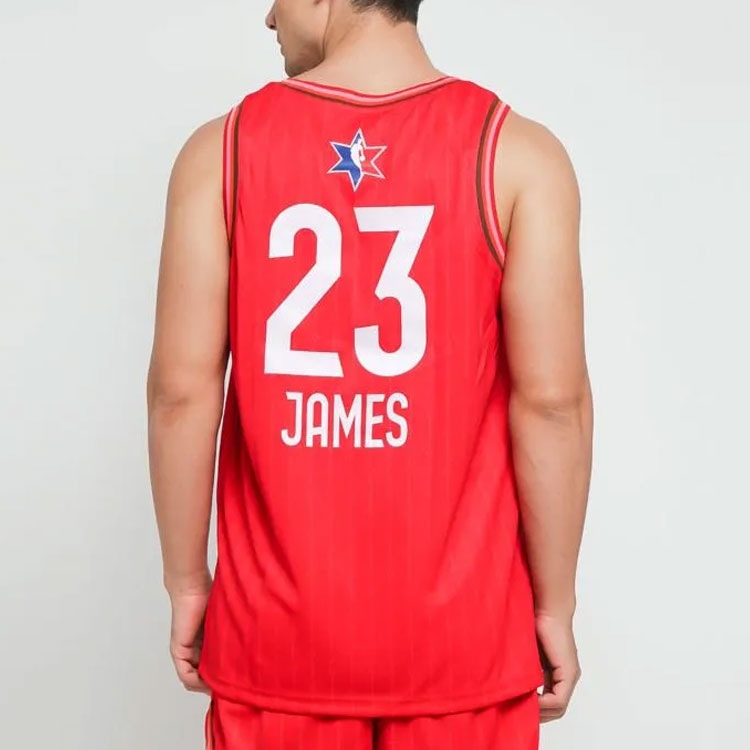 Jordan LeBron James 23 Jersey Red — фото 3