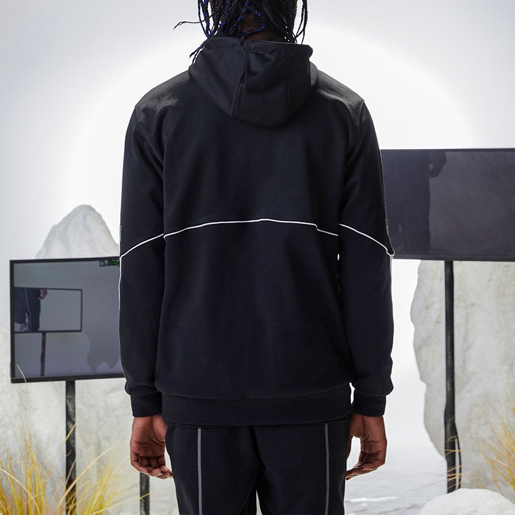 Adidas Originals Logo Hoodie Jacket Black — фото 7