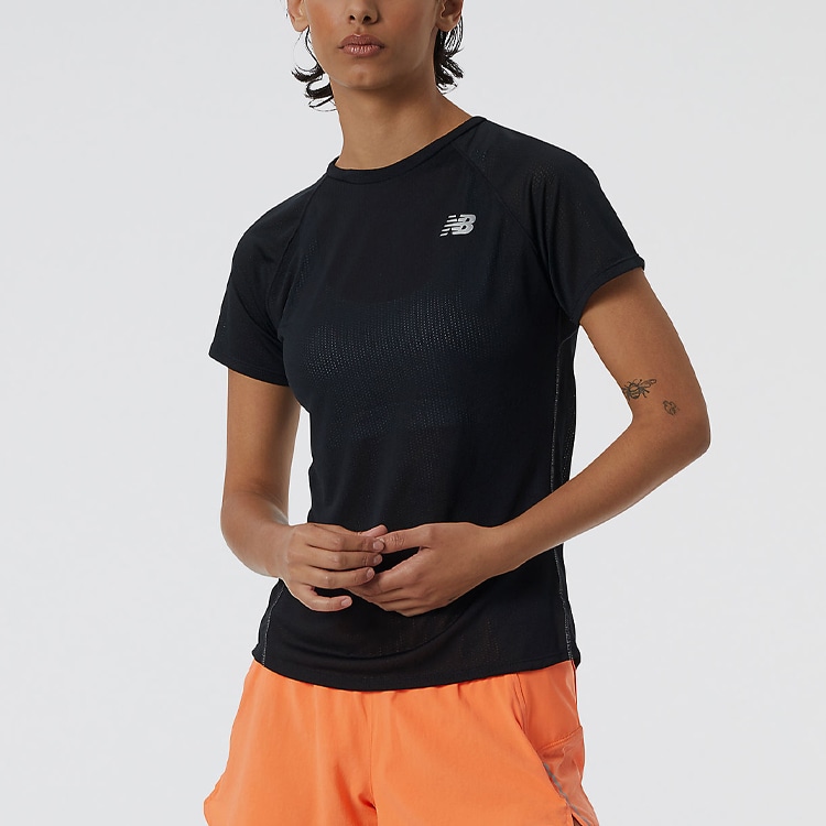 New Balance SS22 Logo Tee Black — фото 2
