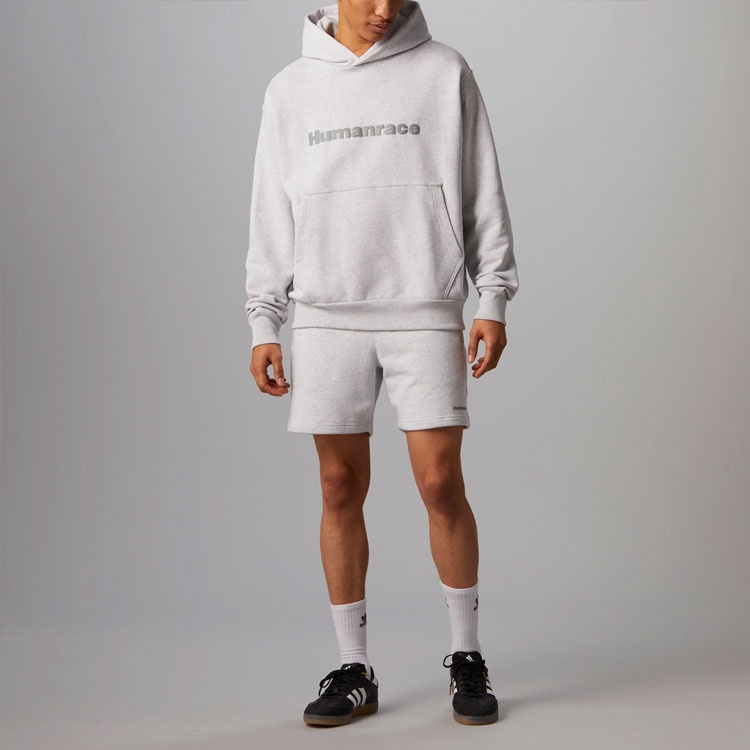 adidas originals adidas x Pharrell Williams Hoodie Light Heather Grey — фото 2