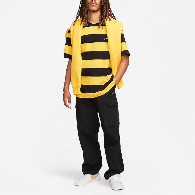Nike SB Striped Loose Fit T-Shirt University Gold — фото 4