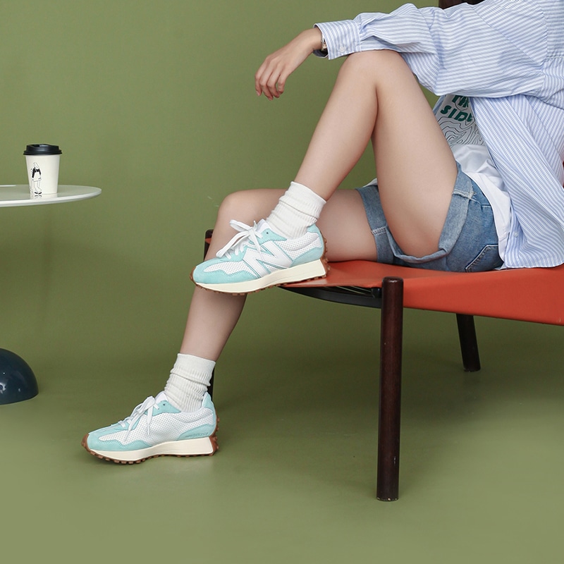New Balance 327 Light Mint — фото 8