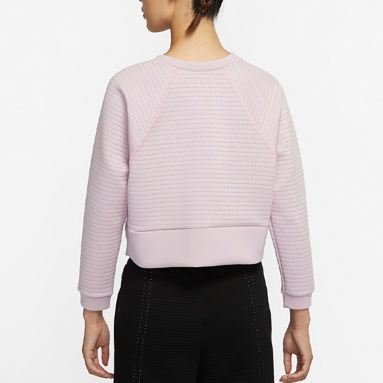 Nike Pro Luxe Crew Sweatshirt Pink Red — фото 3