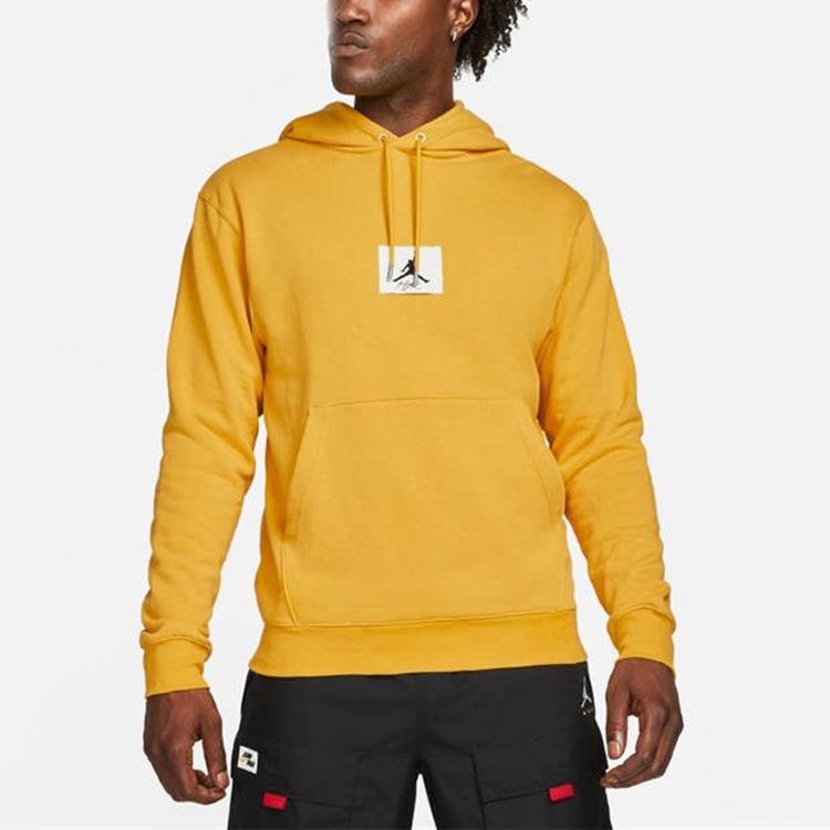 Jordan Essentials Statement Logo Hoodie Yellow — фото 3