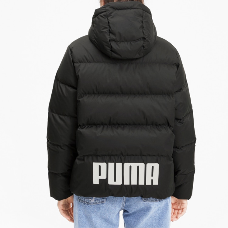 Puma Logo Hoodie Down Jacket — фото 4