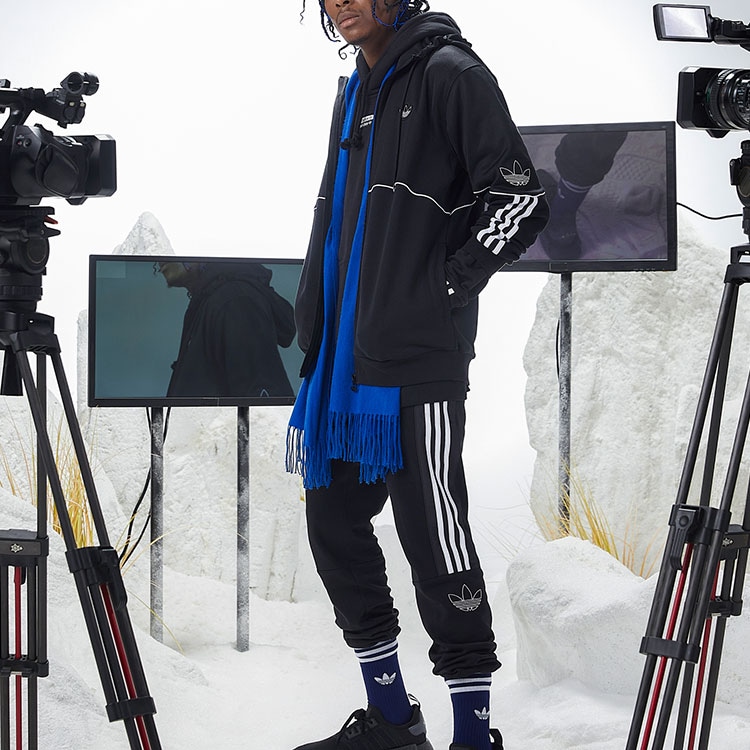 Adidas Originals Logo Hoodie Jacket Black — фото 6