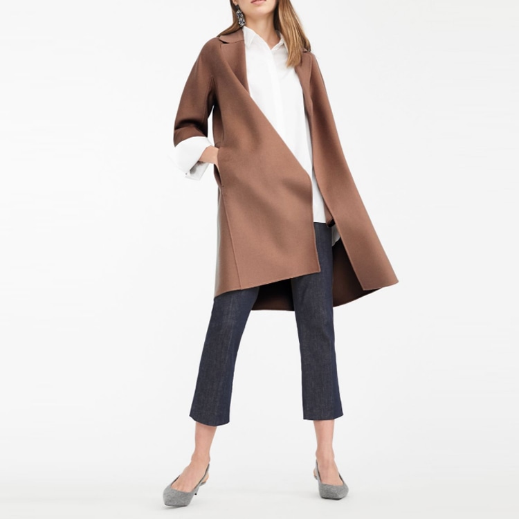 ’S MAX MARA 'S MAX MARA Arona Brown Coat — фото 3
