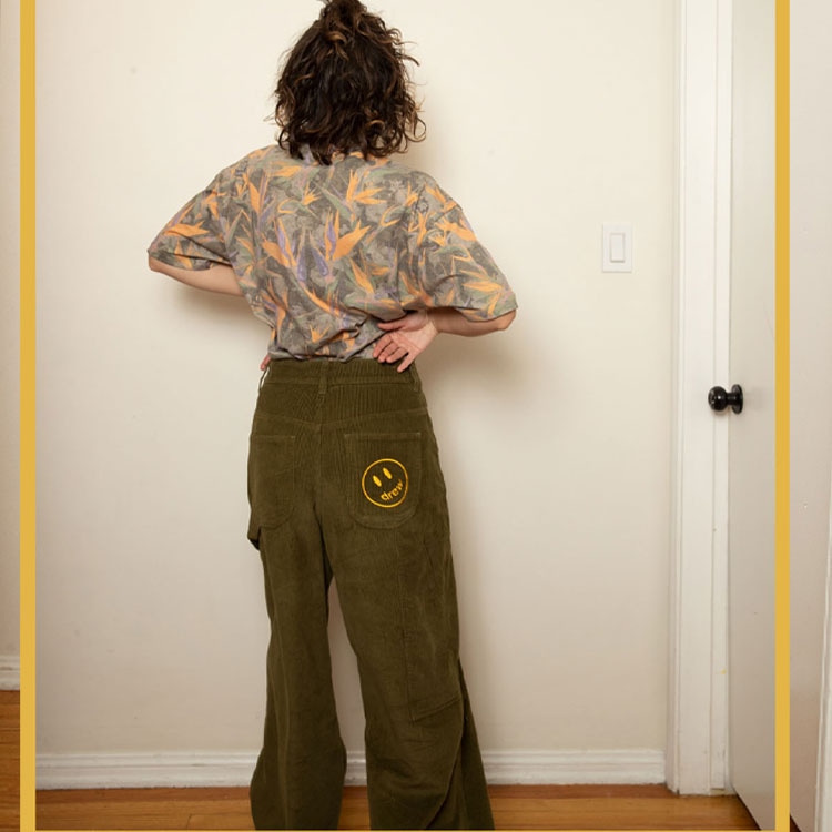 Drew House FW22 Ultra Wide Leg Corduroy Carpenter Pant — фото 2