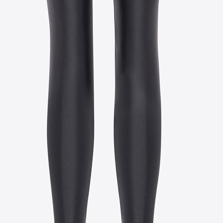 Saint Laurent SS23 Letter Knit Leggings Black — фото 6