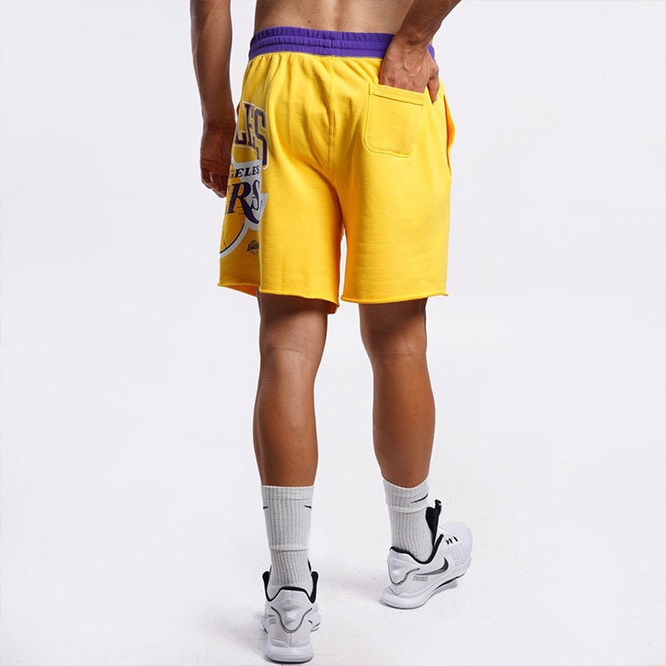 Nike Lakers Shorts Yellow — фото 4