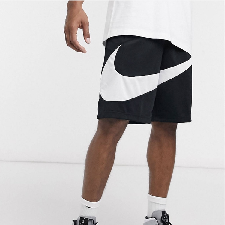 Nike Swoosh Logo Basketball Shorts Black — фото 2