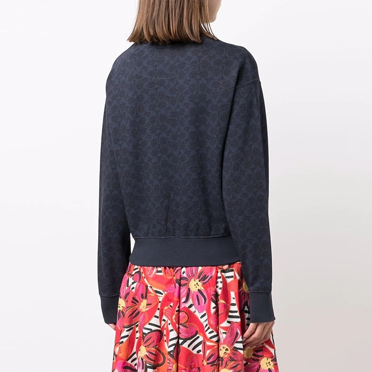Coach Dream On Crewneck Sweatshirt Navy — фото 2