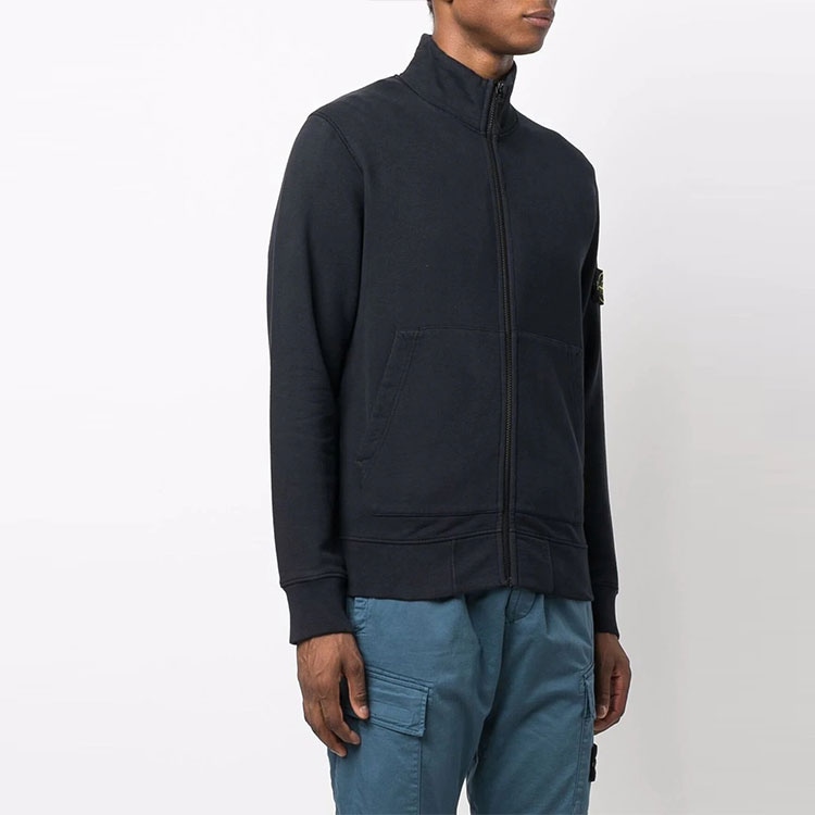 Stone Island Logo Zip Jacket Navy — фото 3