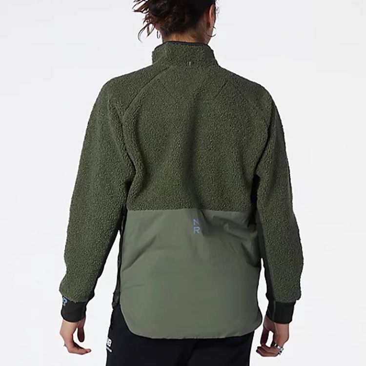New Balance Half-Zip Fleece Jacket Green — фото 3