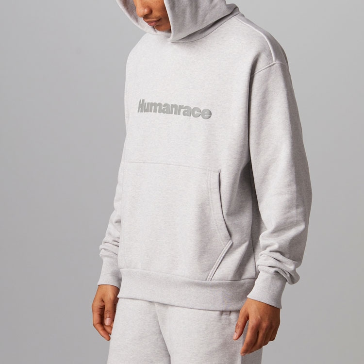 adidas originals adidas x Pharrell Williams Hoodie Light Heather Grey — фото 3