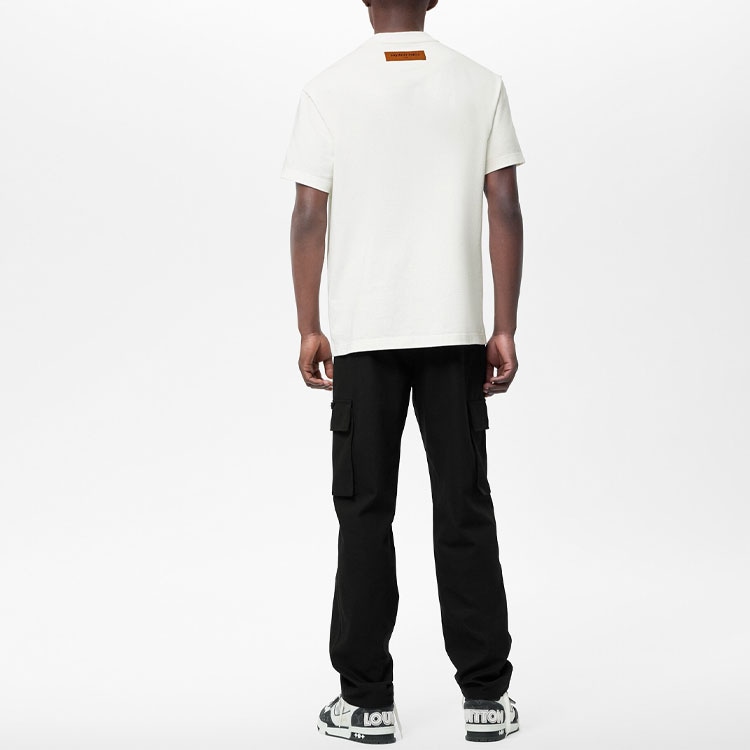 Louis Vuitton SS22 Spread Logo T-Shirt White — фото 7