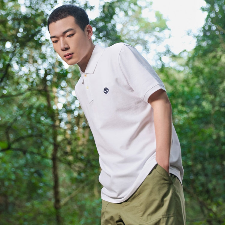 Timberland Polo Shirt White — фото 6