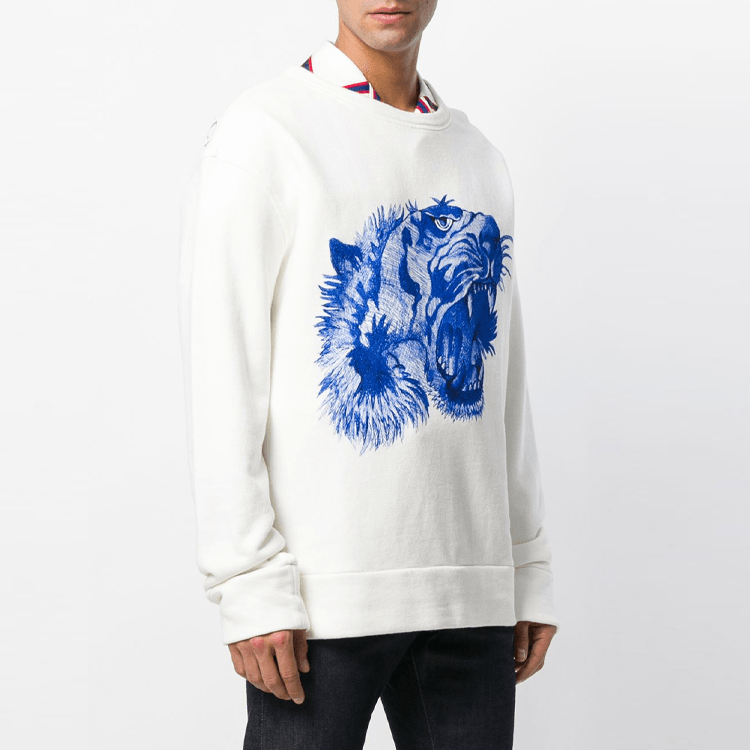 Gucci Tiger Print Crewneck Sweatshirt — фото 4