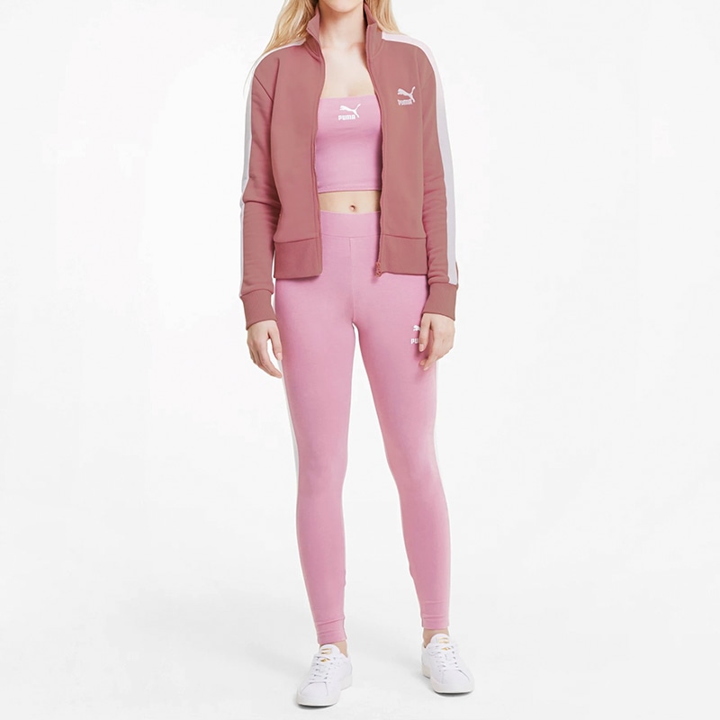 Puma Stand Collar Casual Jacket Pink — фото 3