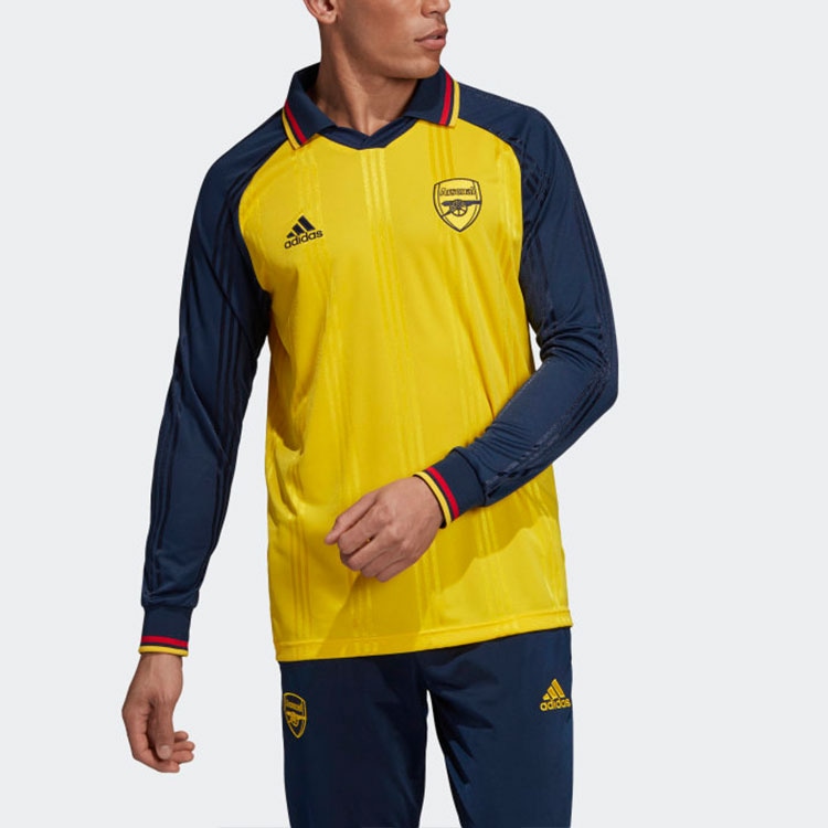 Adidas Arsenal Training Long Sleeve Tee Yellow — фото 4