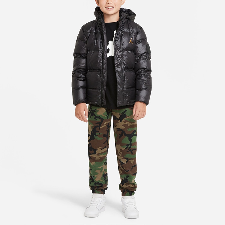 Jordan Kids Logo Puffer Jacket Black — фото 2