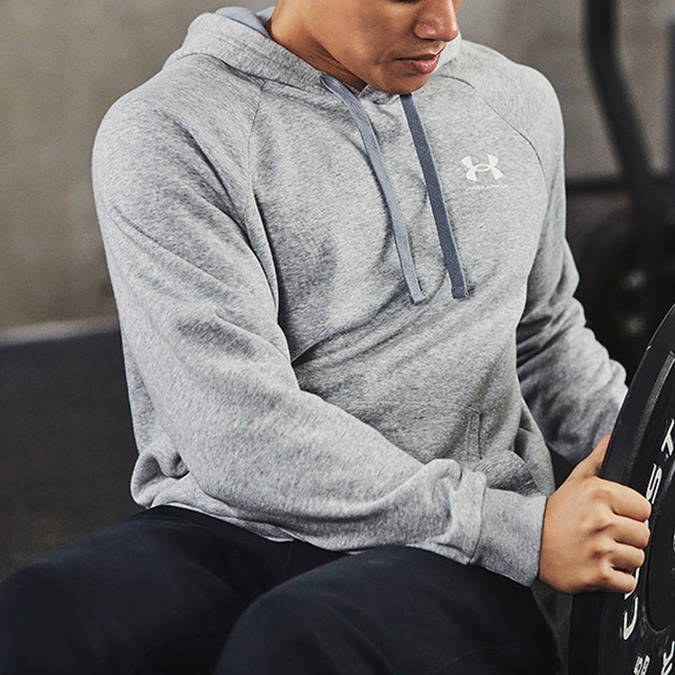 Under Armour Rival Hoodie Grey — фото 2