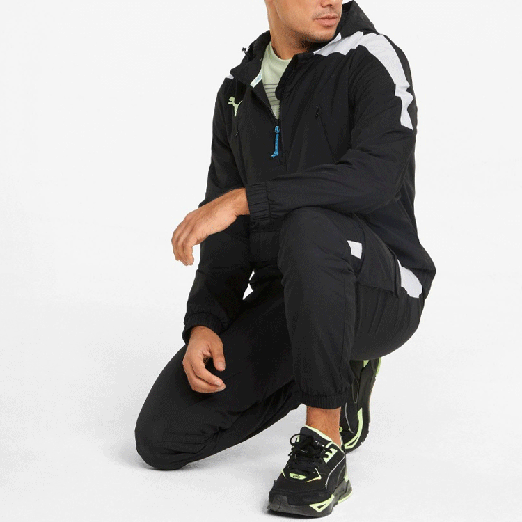 Puma Logo Print Hoodie Jacket Black — фото 2